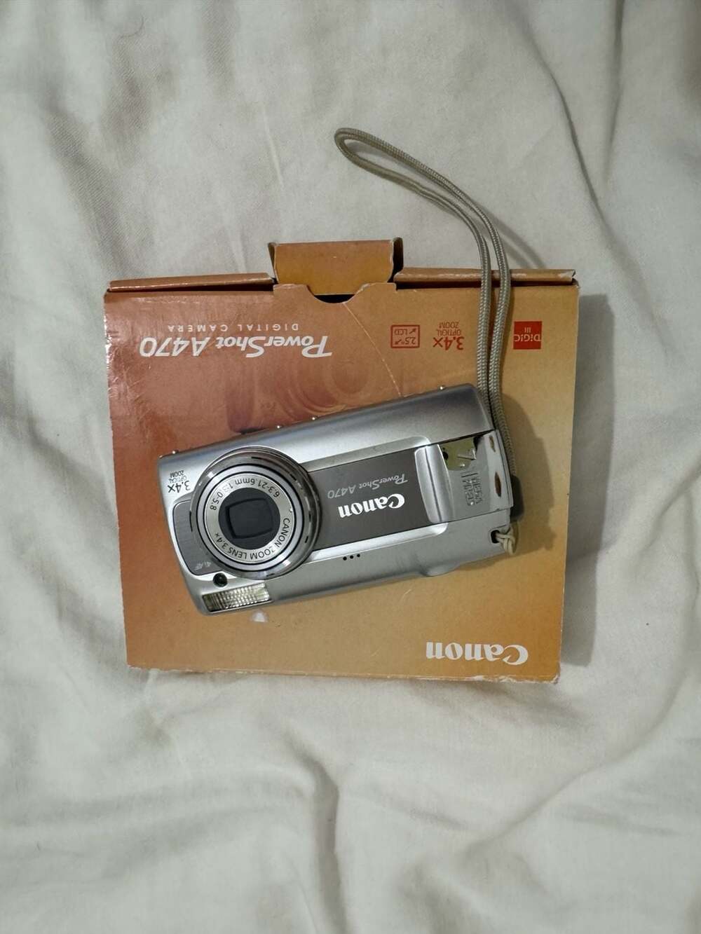 Canon PowerShot A470 7.1MP Digital Camera - Silver (Boxed)
